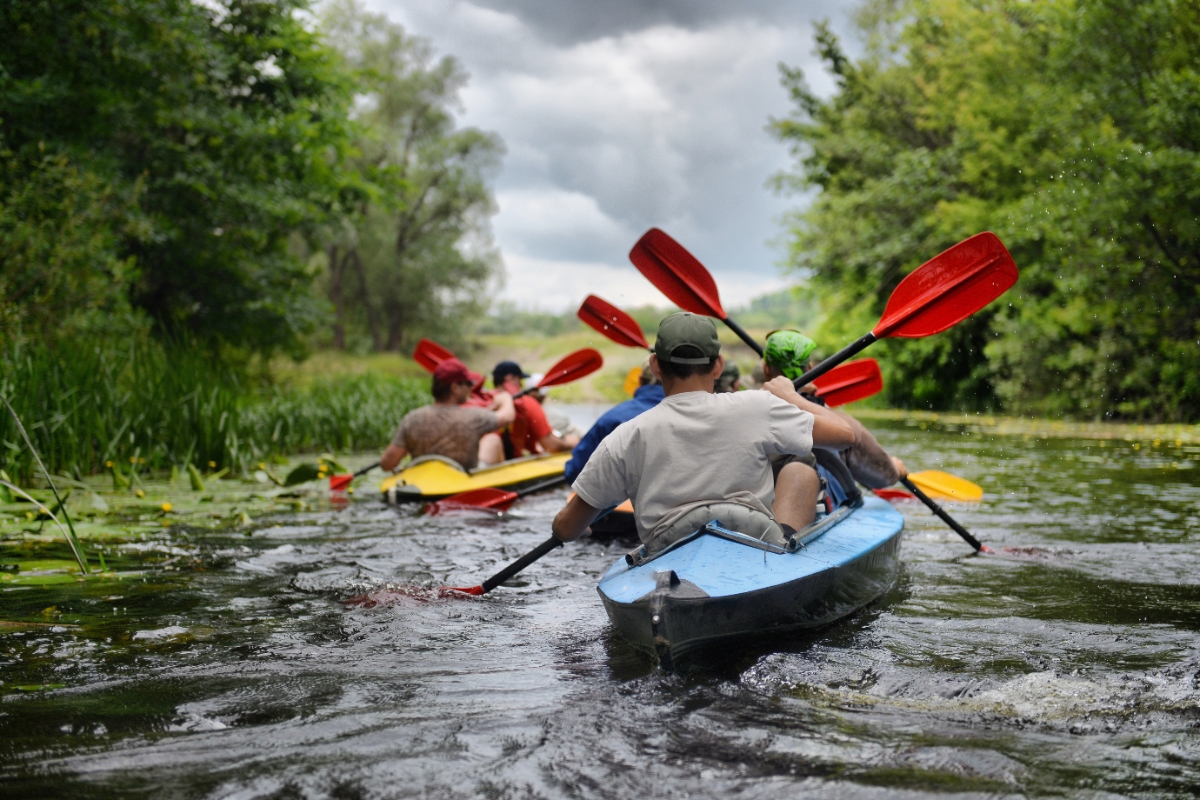 Kayaking adventure along the Temo River